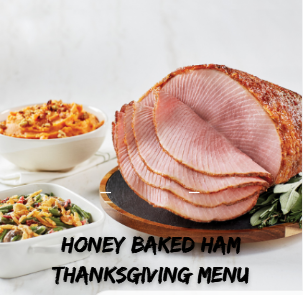 Honey Baked Ham Thanksgiving Menu