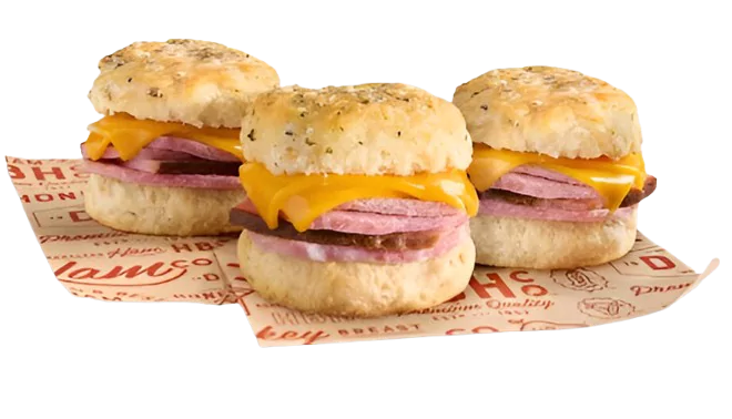 Ham & Cheddar Biscuit 3-Pack